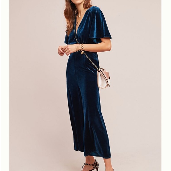 Anthropologie Pants - 💖HOST PICK💖 Anthropologie- Luna velvet jumpsuit